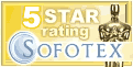 5 stars on sofotex.com